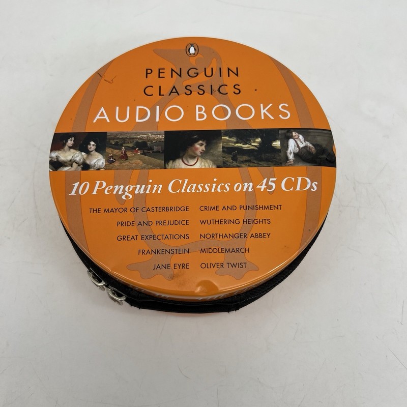 Penguin Classics Audio Books Collection 10 Classic Novels 45 CDs Tin Case