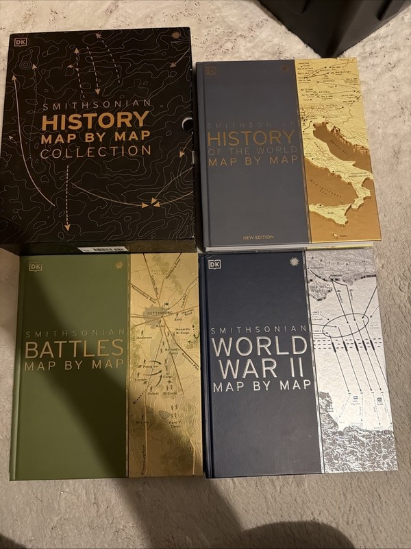 History Map by Map Collection: 3-Book Box Set – WWII, Battles, and World History