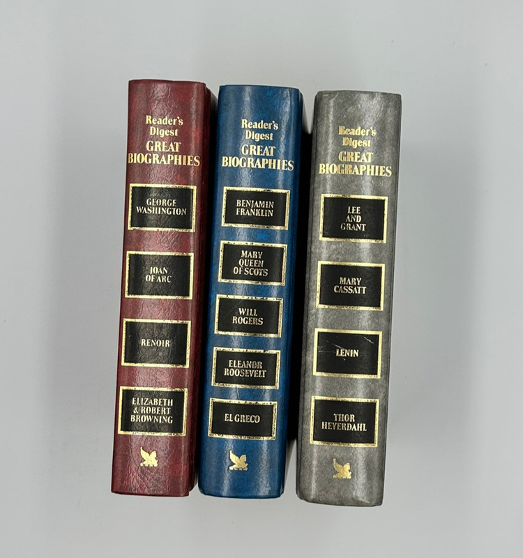 Readers Digest Great Biographies Hardcover Book Lot 4/5-in-Each Book gallery