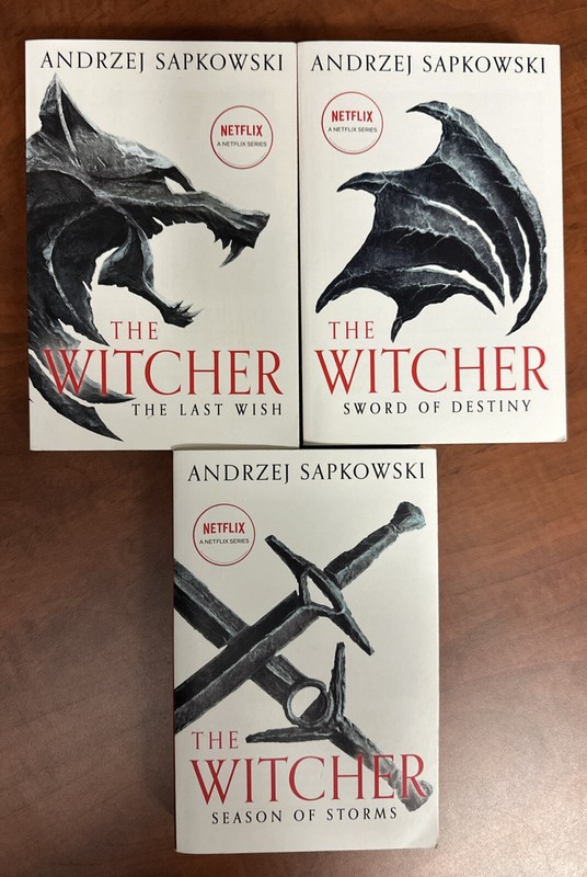 LOT (3) Witcher: Sword/Last/Season – Trade Paperbacks, Sapkowski Andrzej, Used