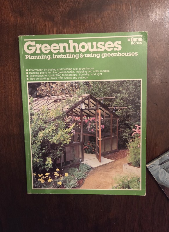 Set of 3 books on Greenhouses, 2 by Sunset Publishing Staff, 1 by Ortho books gallery