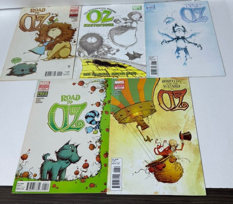 Marvel Road To Oz Comic Books Limited Series # 4 5 6 8 Sketchbook Lot