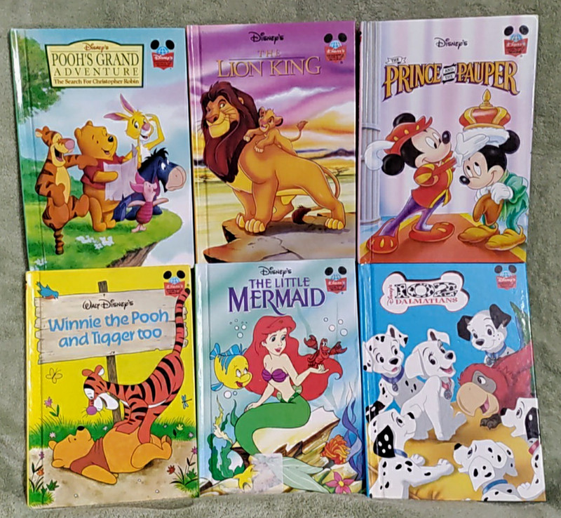 Disney Wonderful World of Reading Lot of 6 HC Children’s Books VGC Pooh LY-4