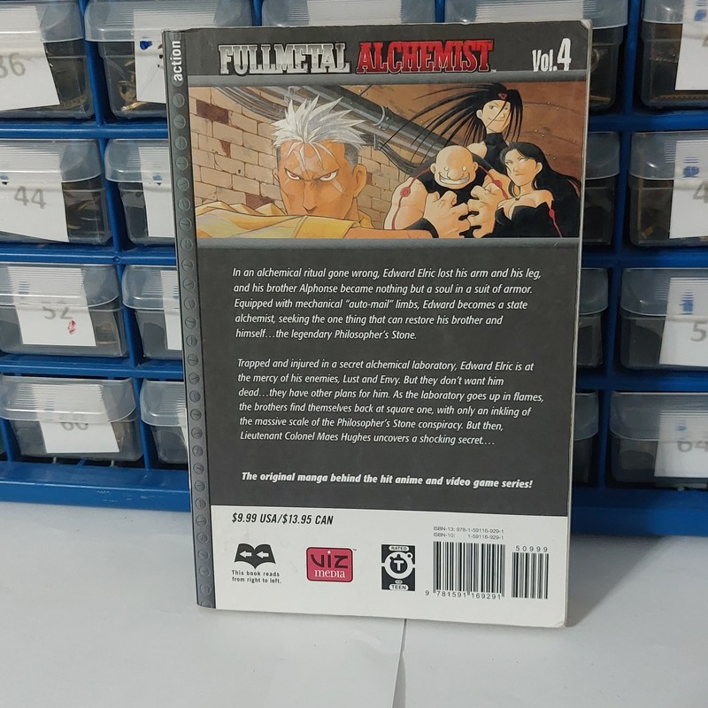 Fullmetal Alchemist Vol 4 Manga by Hiromu Arakawa Viz Media Action Fantasy gallery