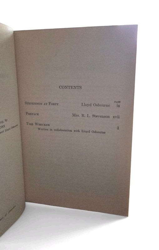 1925 The Wrecker Robert Louis Stevenson HC Charles Scribner's Sons Vintage gallery