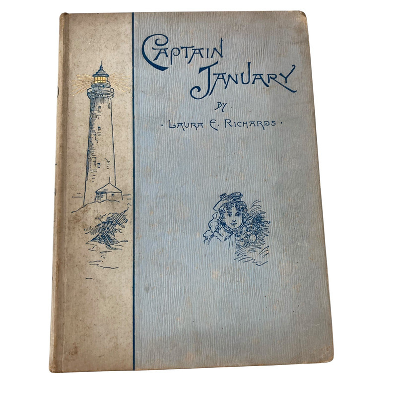 Captain January Laura E Richards 1894 Antique Book Lighthouse Keeper