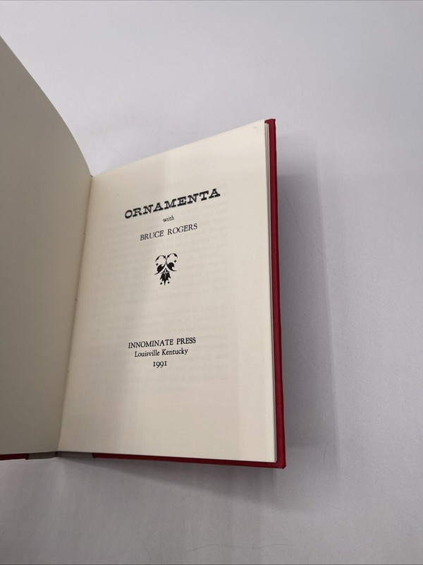 Ornamenta With Bruce Rogers By Blaine Lewis / 1991 HC Limited gallery
