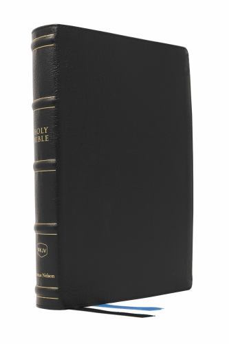 NKJV, Large Print Thinline Reference Bible, Blue Letter, Maclaren Series, Genuin