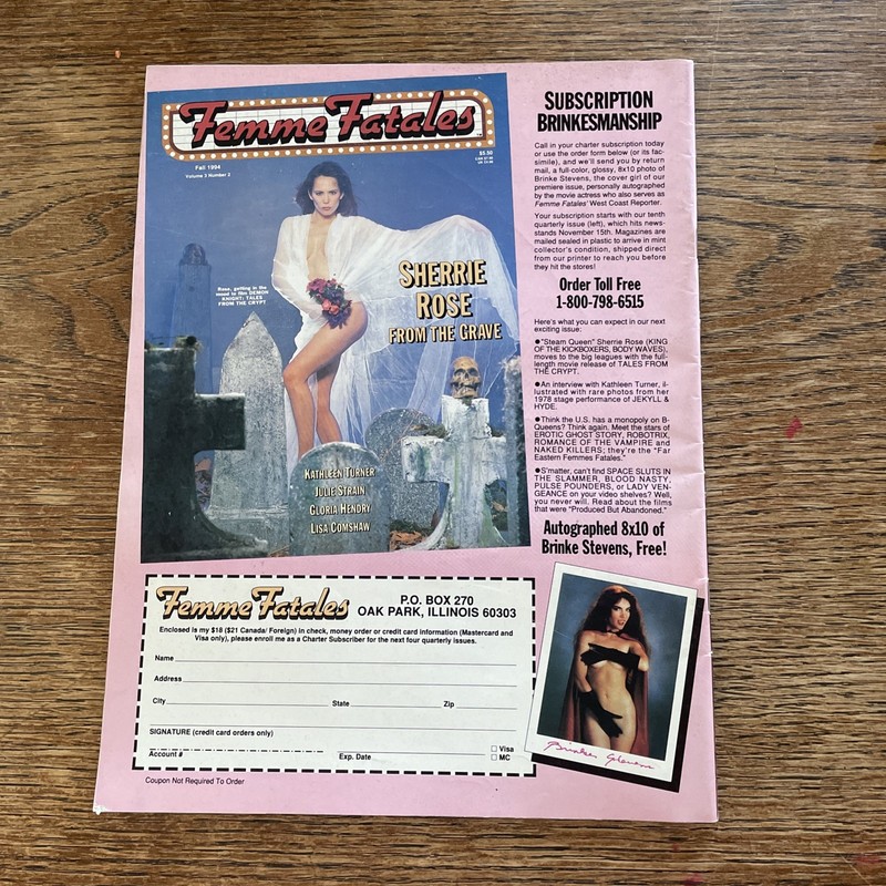 Femme Fatales Magazine Summer-94 Volume 3 #1; SRCERB gallery
