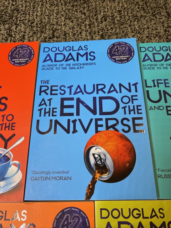 Douglas Adams Hitchhiker's Guide To The Galaxy 42nd Anniversary 5 Book Set gallery