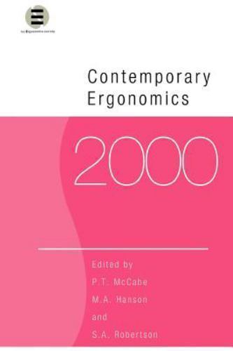 Contemporary Ergonomics 2000, Paperback by McCabe, Paul T.; Robertson, Sandy;…