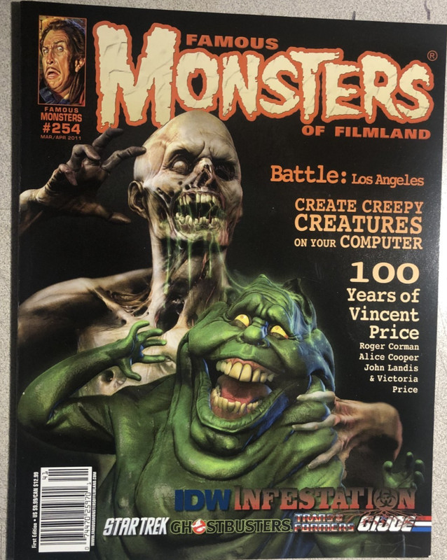 FAMOUS MONSTERS OF FILMLAND Magazine #254 (2011) Bryan Wynia cover VF