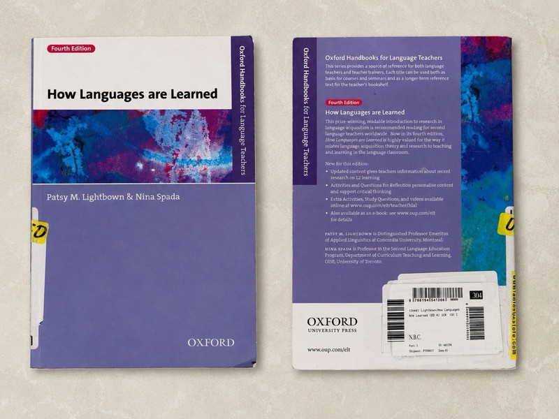 Oxford University Press How Languages are Learned 4th Ed Lightbown Spada PB 2013