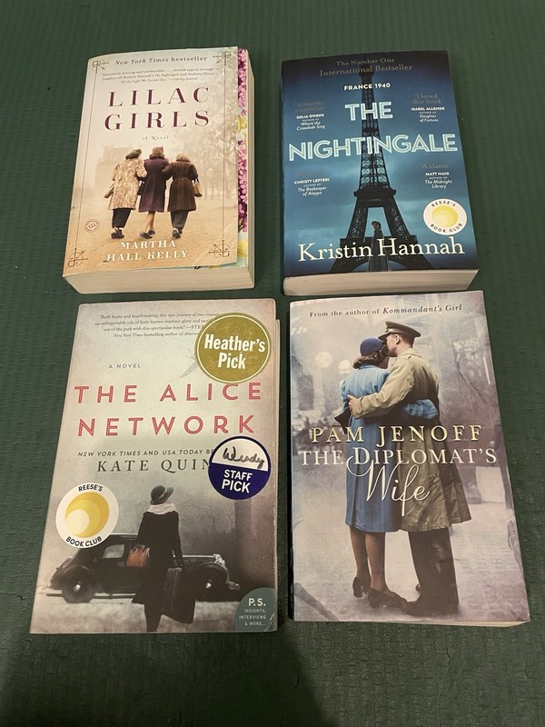 Women’s WW2 Historical Fiction 4 Book Bundle: Lilac Girls, Nightingale, Alice