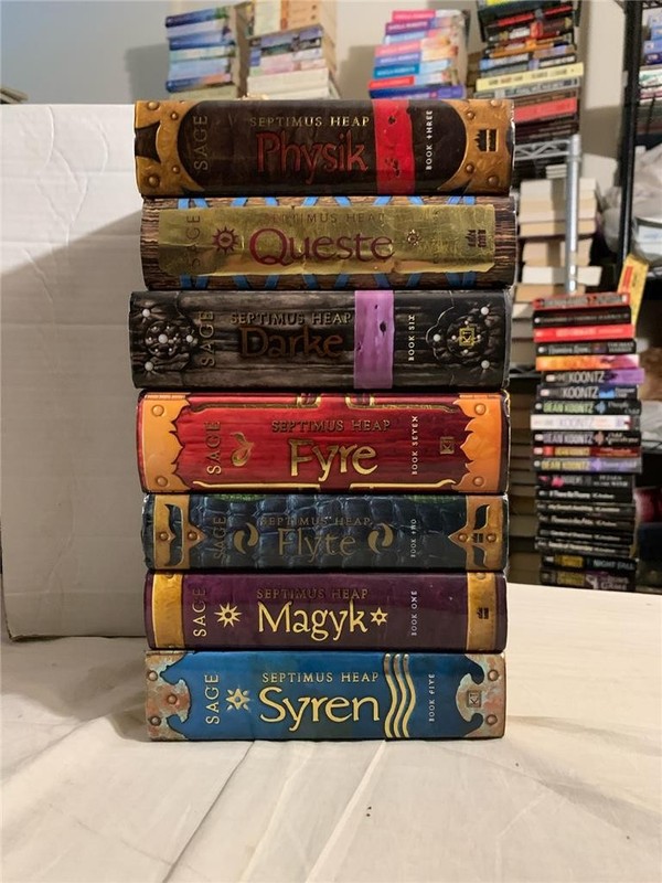 Lot 7 Septimus Heap Series Angie Sage 1-7 Magyk Hardcover
