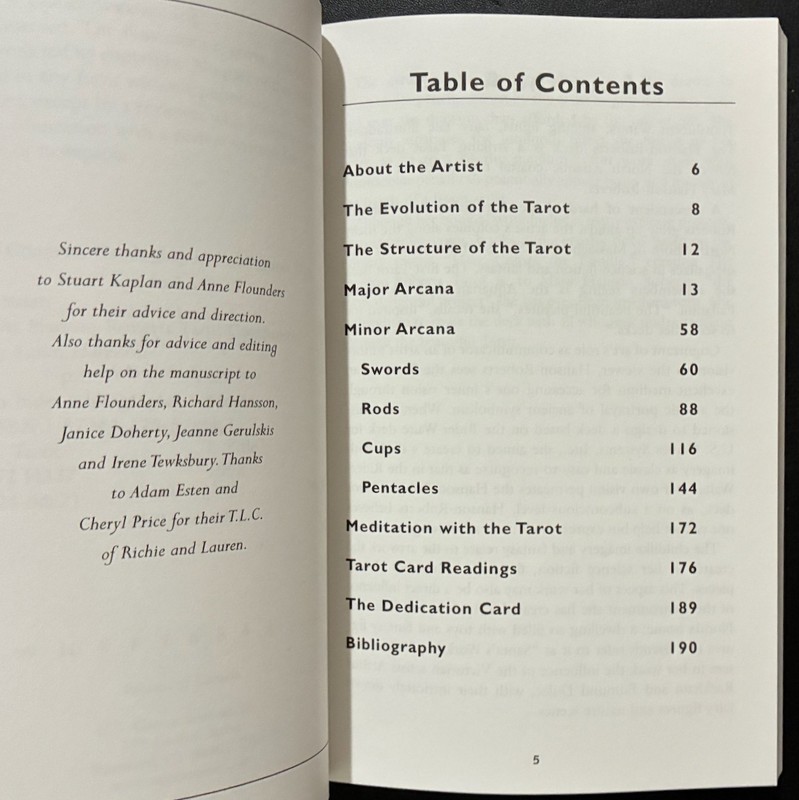 The Hanson-Roberts Tarot Companion By Susan Hansson 1998 Paperback Like N E W gallery