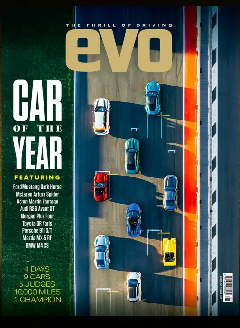 THE THRILL OF DRIVING EVO MAGAZINE #329 JAN 2025 UK ED | CAR OF THE YEAR 2024
