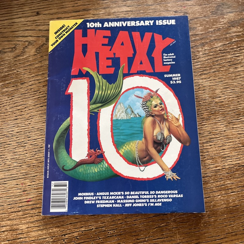 Heavy Metal Magazine Summer 1987 10th Anniversary Issue, Free Ship SR