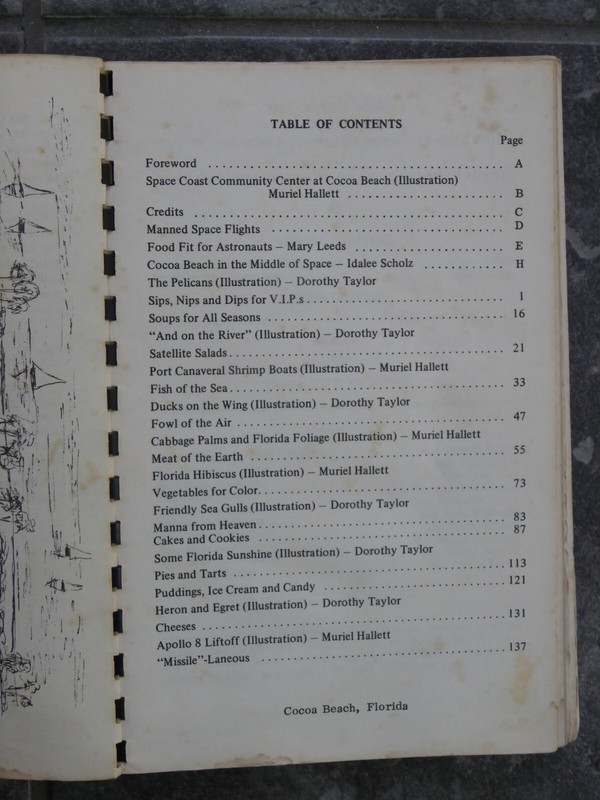 Vtg 1973 "Out of This World" Cookbook-Cocoa Beach FL Woman's Club-Astronauts gallery