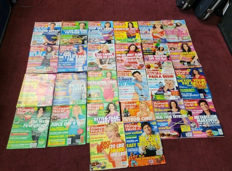 Lot Of 26 Women’s World Magazines 2007, 2009, 2010, 2011, 2013, 2014 2015 -18