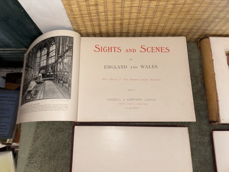 Antique 1895 Book Set: Sights and Scenes in England & Wales (Volumes I & II) gallery