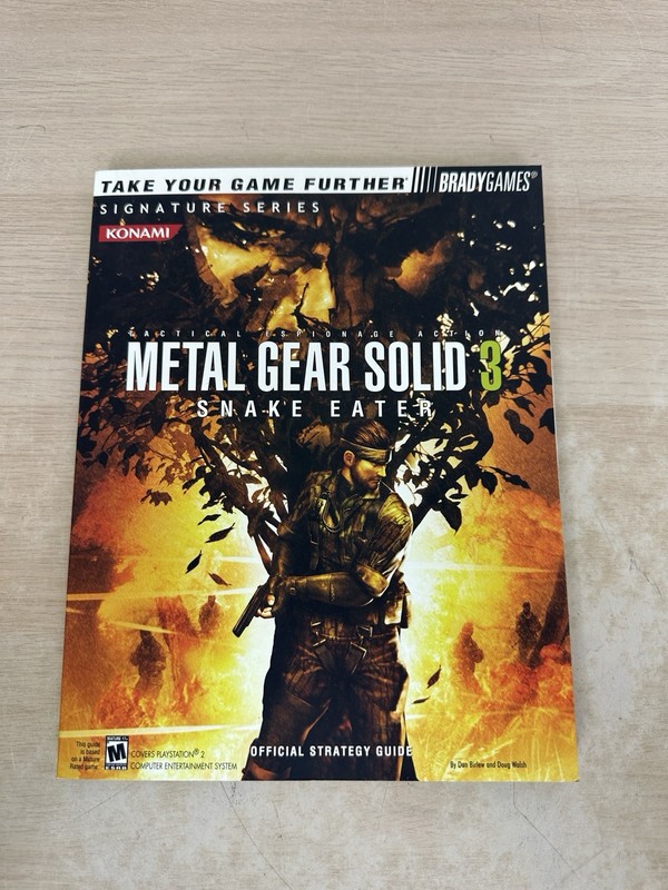 Metal Gear Solid 3 Snake Eater Official Strategy Guide Signature Series & Poster