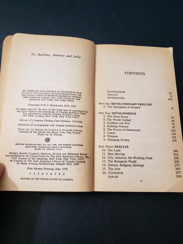 Very Rare 1st Mentor Print - The Age of Capital - Hobsbawm - Very Nice - PB gallery