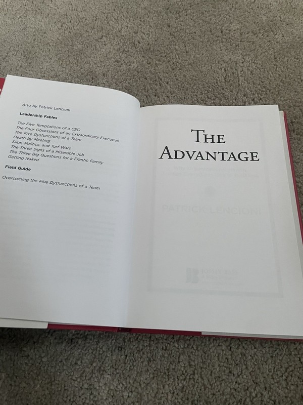 JB Lencioni Ser.: The Advantage by Patrick M. Lencioni, Hardcover, Business gallery