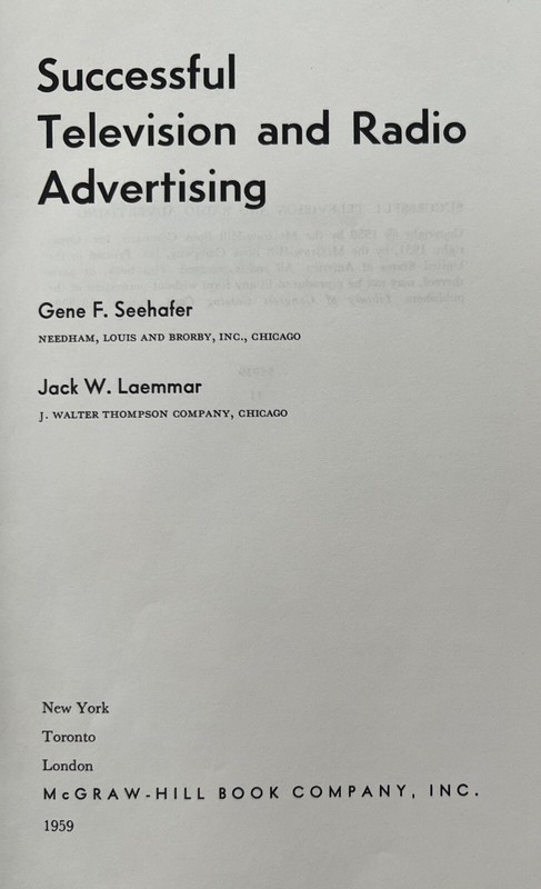 McGraw-Hill Series in Marketing And Advertising 1959. Like New gallery