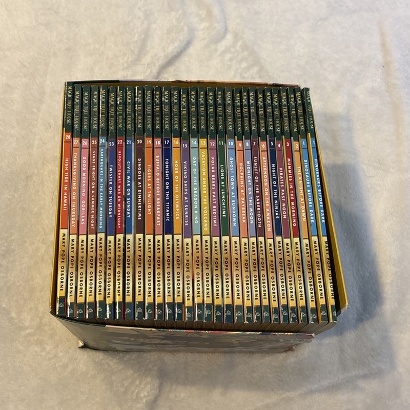 Magic Tree House 1–28 Box Set – Complete 28-Book Collection, Library Edition