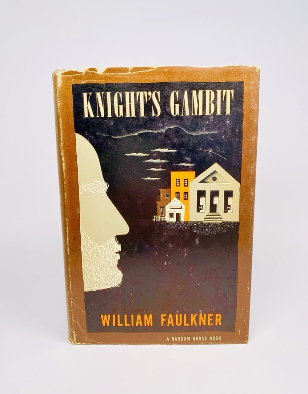 William FAULKNER, KNIGHT’S GAMBIT, 1ST EDITION, 1949, HC, Dust Jacket in MYLAR