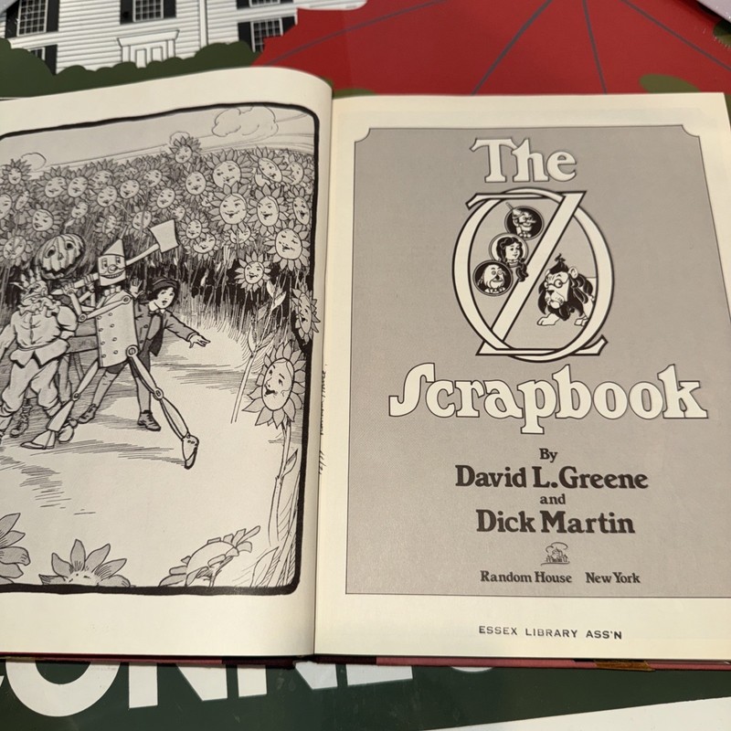 Vintage 1977 The Oz Scrapbook – First Edition, Dust Jacket Hardcover 182 pages