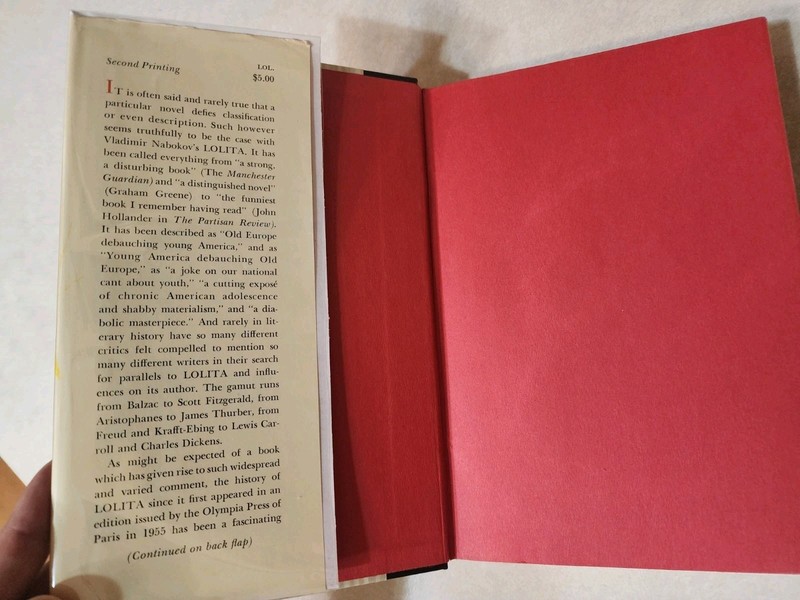 LOLITA Vladimir Nabokov 1st Edition 2nd Printing FILM Novel Movie Fiction 1958 gallery