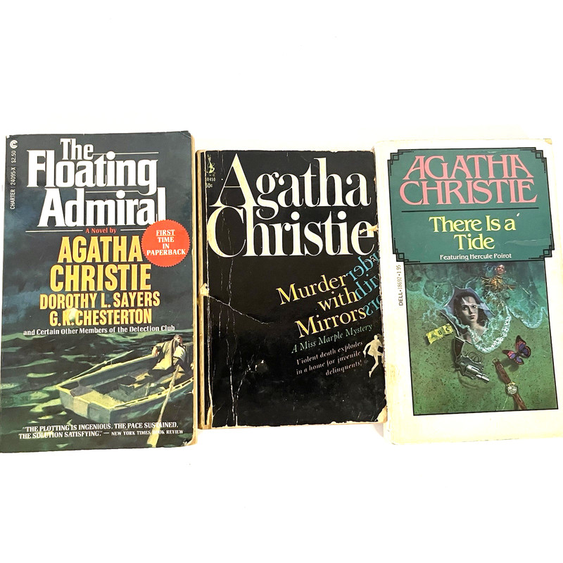 Vintage There is a Tide Lot of 3 Books Softcover Agatha Christie gallery