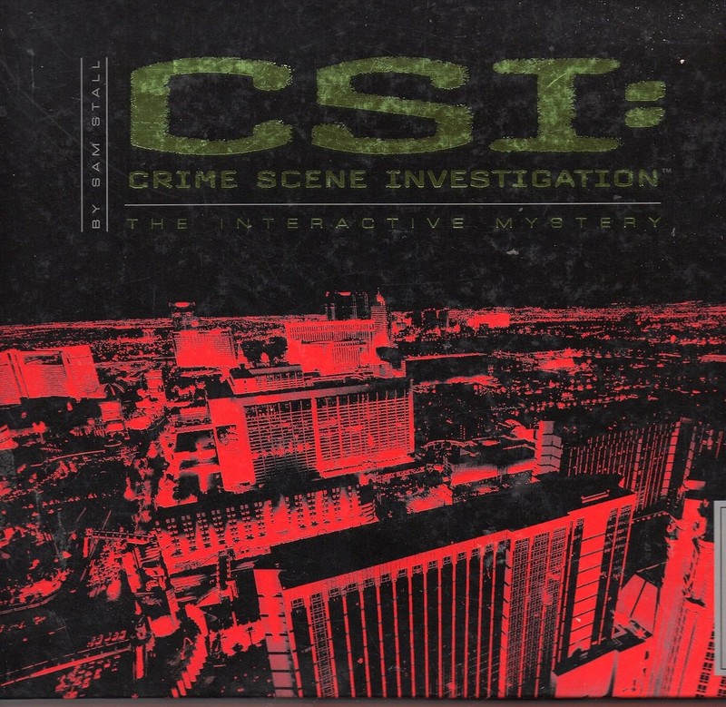 CSI Interactive Mystery Book Sam Stall Hardcover 2009 Removable Clues Blueprints