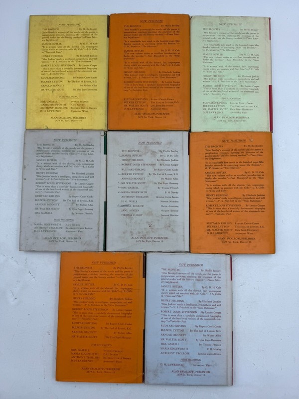 Vintage English Novelists Series 8 Book Lot Swallow Press Scott Stevenson gallery