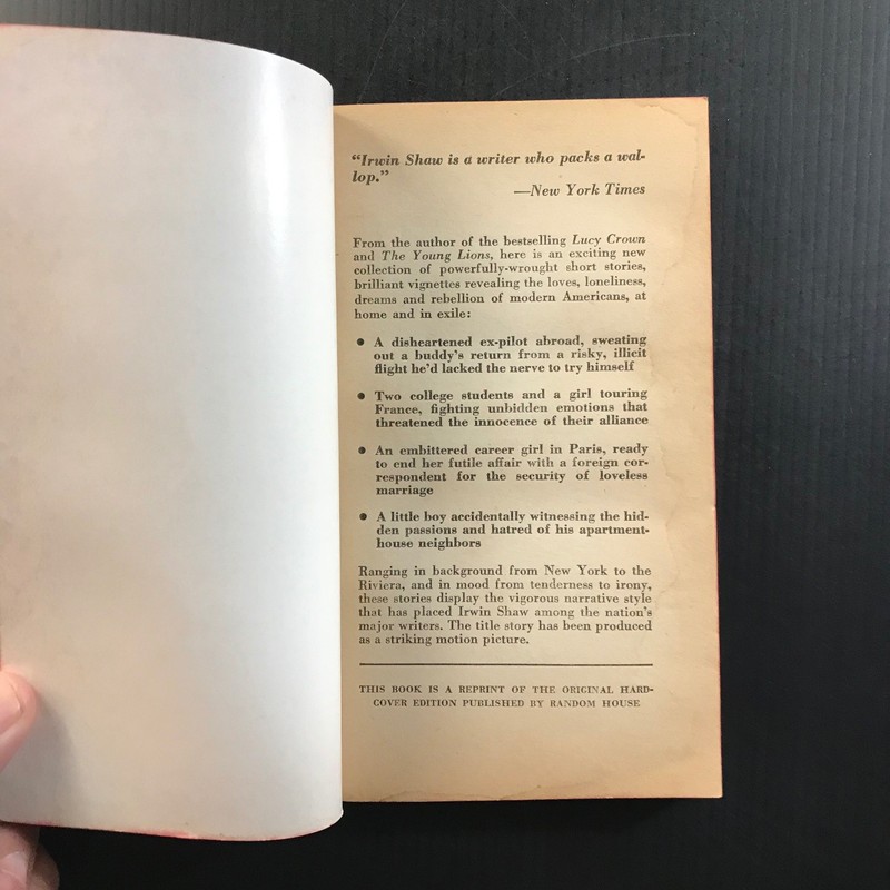 Tip on a Dead Jockey Irwin Shaw 1957 1st Printing Film Tie-In Signet Book gallery