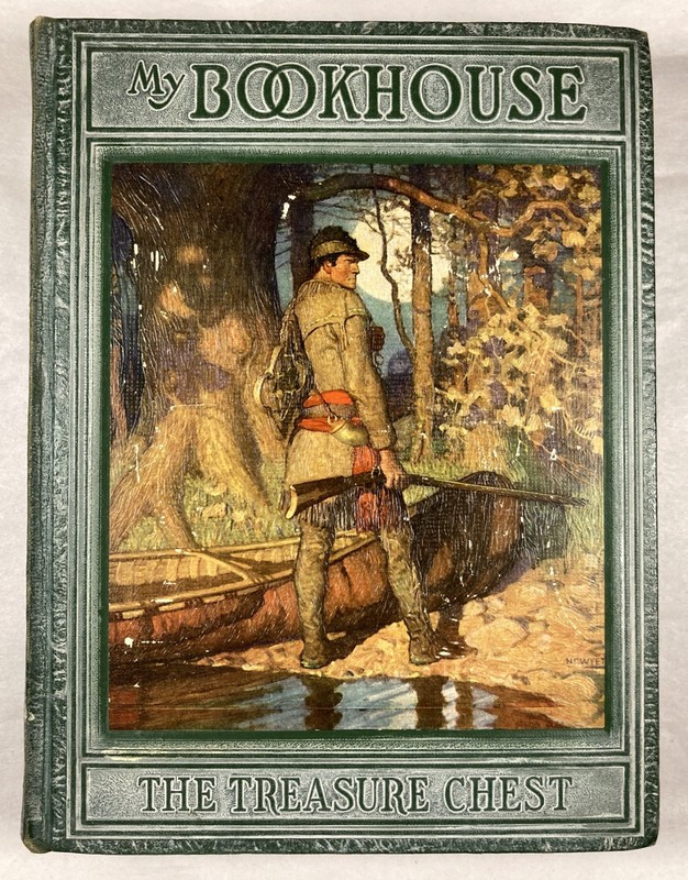 THE TREASURE CHEST – MY BOOKHOUSE. Vintage 1928 HC. Color Illustrations. Miller.