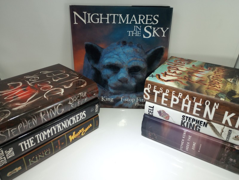Lot of 7 1st/1st Stephen King HCDJ Books Nightmares In The Sky Tommyknockers VG