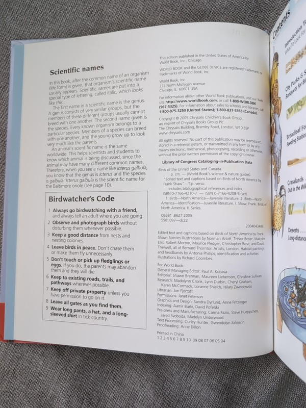 Birds of the United States and Canada World Book's Science & Nature Library Copy gallery