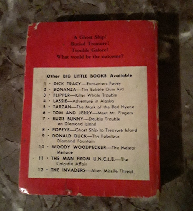 Popeye Ghost Ship To Treasure Island A Big Little Book 1967 Whitman Publishing gallery