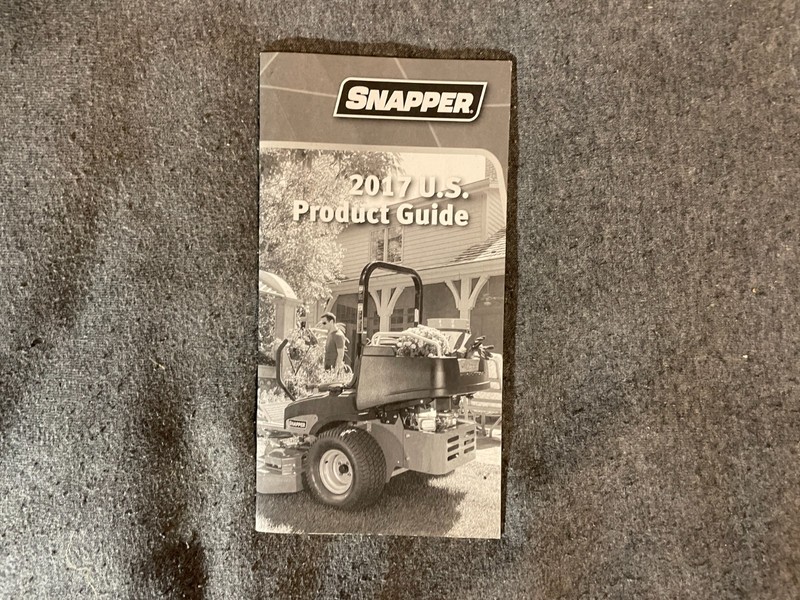 2017 Snapper U.S. Product Guide Tractors Briggs Stratton Riders 33 Pages