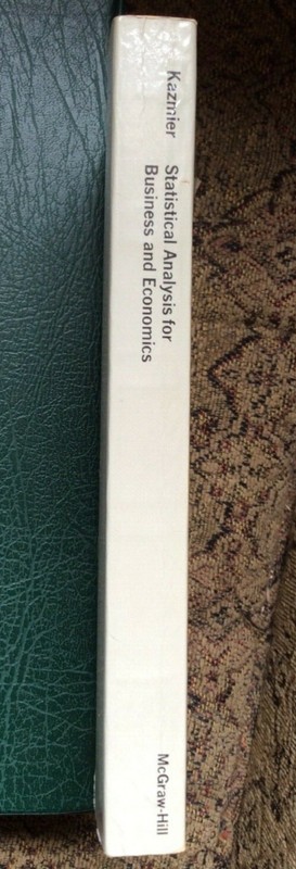 Statistical Analysis for Business and Economics by Leonard J. Kazmier gallery