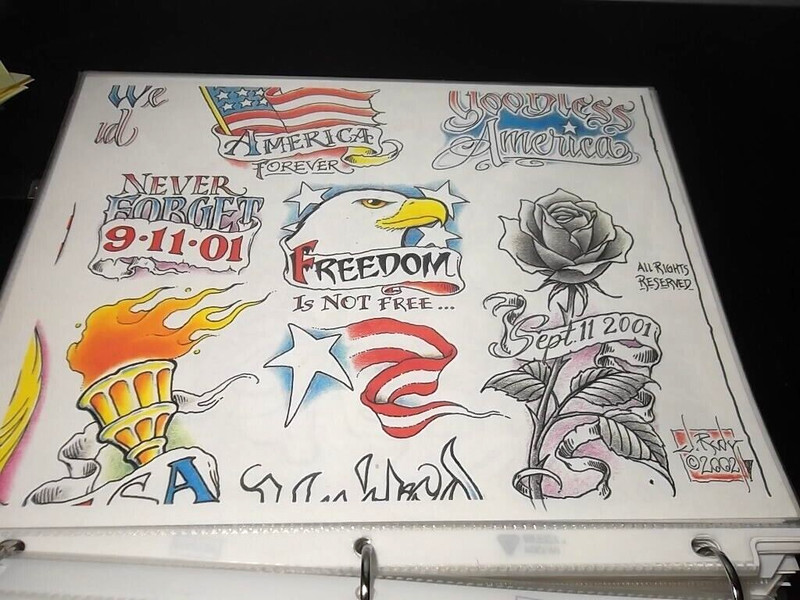 3 ring notebook Tattoo flash Varied artists Circa 2000 and up gallery
