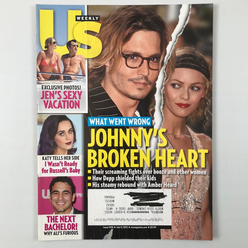US Weekly July 9, 2012 Subscription Edition Cover: Johnny Depp