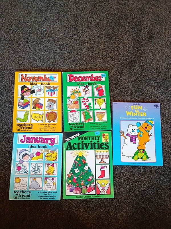 Teacher’s Friend Idea Book Lot November December January Teacher School Clip Art