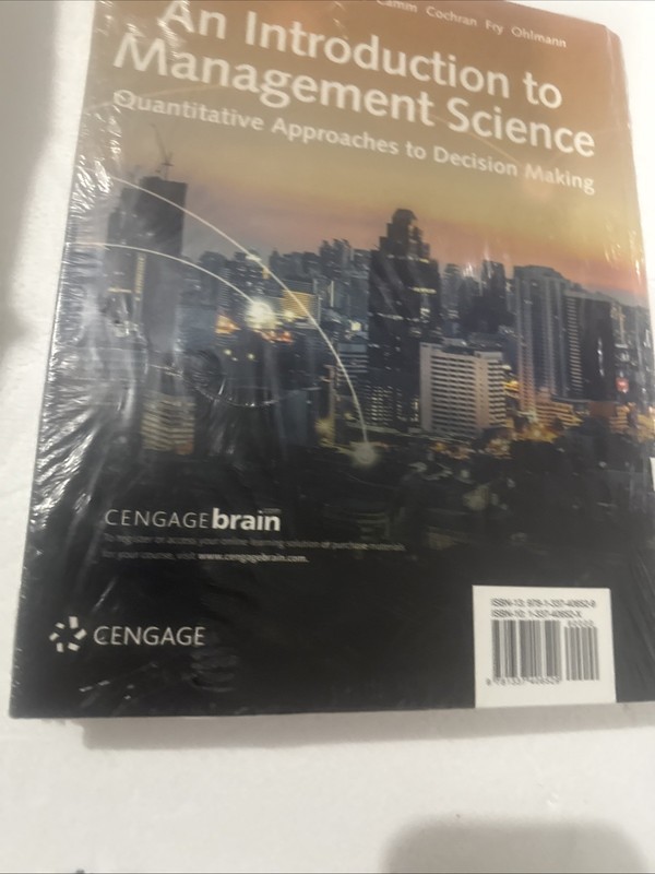 Introduction to Management Science : Quantitative Approaches to Decision Making gallery