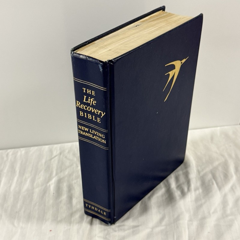 The Life Recovery Bible – The Living Bible – 1992 – Hardcover Blue