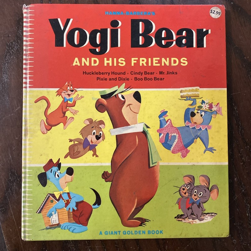 1961 YOGI BEAR AND HIS FRIENDS, HANNA BARBERA GIANT GOLDEN PICTURE BOOK HC