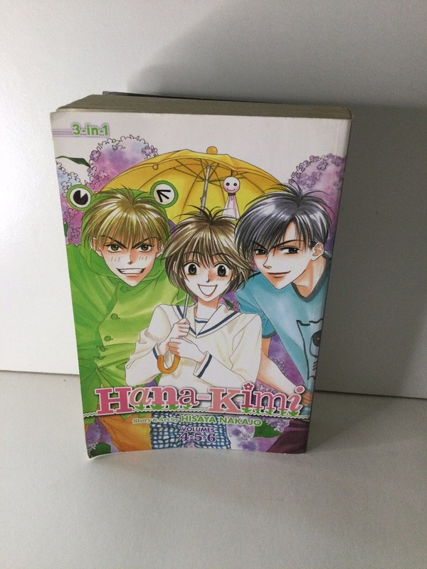 Hana-Kimi 3-in-1, Volumes 4-5-6, English, Hisaya Nakajo paperback manga